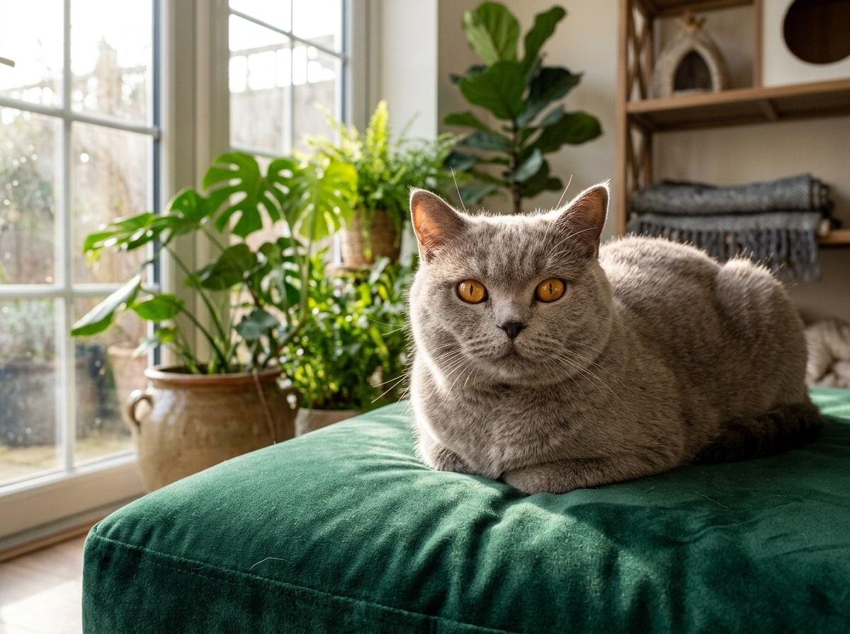 Mèo British Shorthair phòng Suite resort